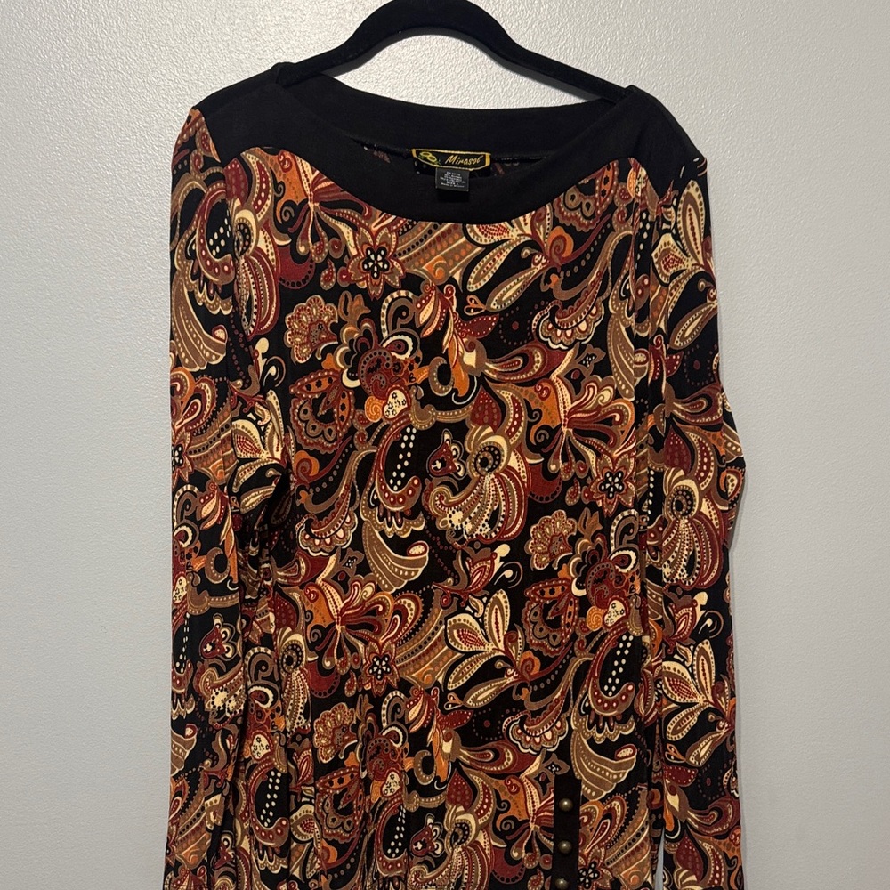 Mirasol Vibrant Paisley Long Sleeve Top